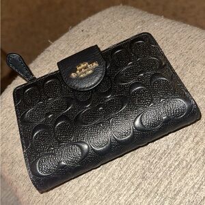 Coach corner zip wallet